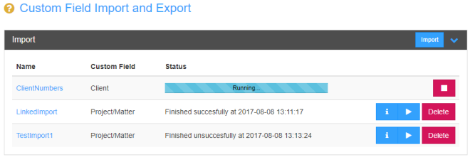 Import or Export Custom Fields